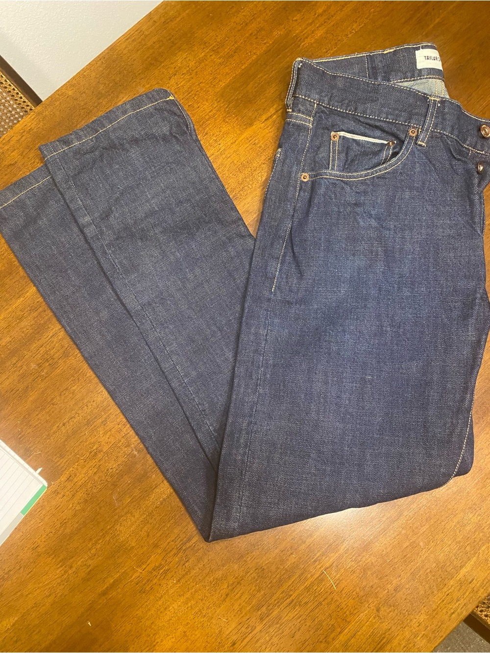 Taylor Stitched jeans, they are darker than they appear